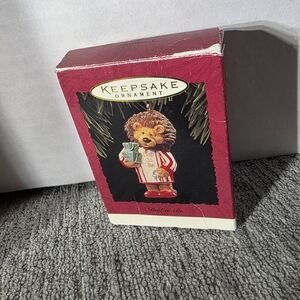 Keepsake Ornament with Bear in Red Pajamas